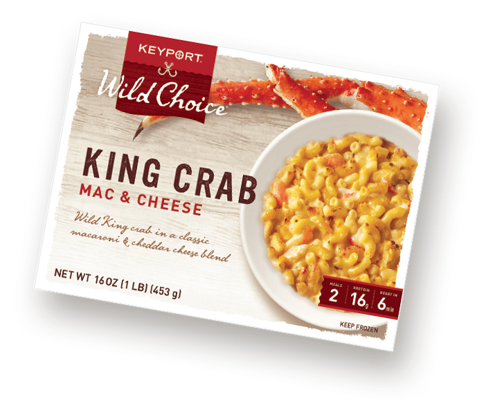 Wild King Crab in a Classic Mac & Cheese Blend